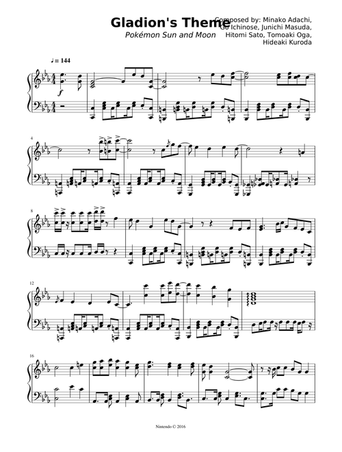 Gladion's Theme (Pokemon Sun and Moon)