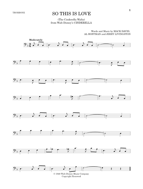 So This Is Love (from Cinderella) - James Ingram (Trombone Solo)