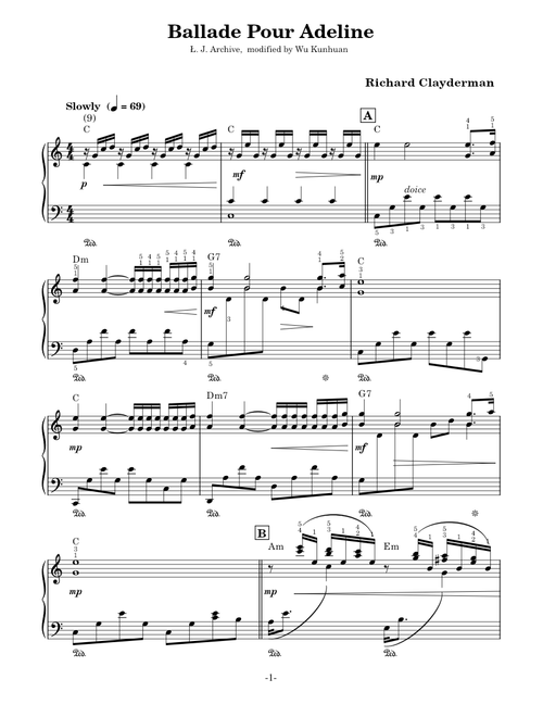 Lv.8  Ballade Pour Adeline