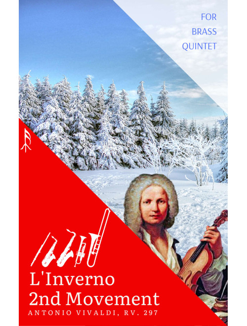 Largo from Winter by Vivaldi for Weending Quintet - Flute version (Arr. Woods Only) (Small Ensemble)
