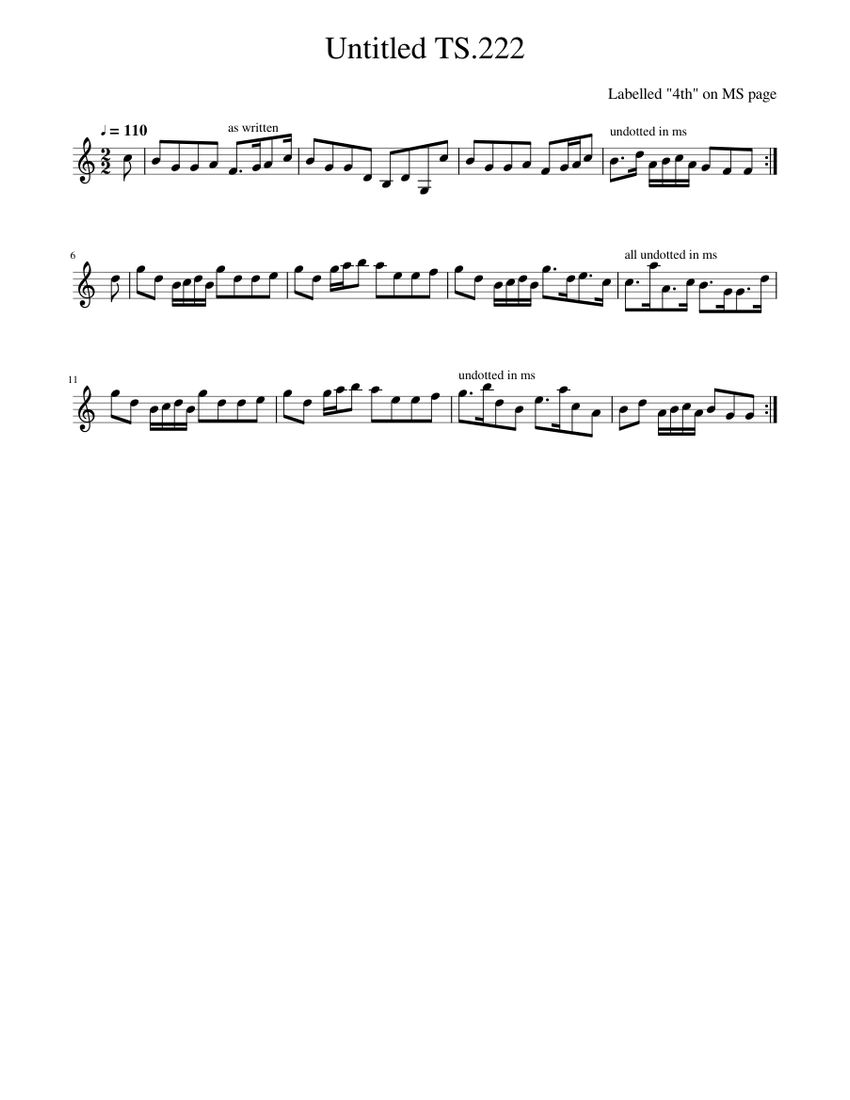 Untitled TS.222 Sheet music for Piano (Solo) Easy | Musescore.com
