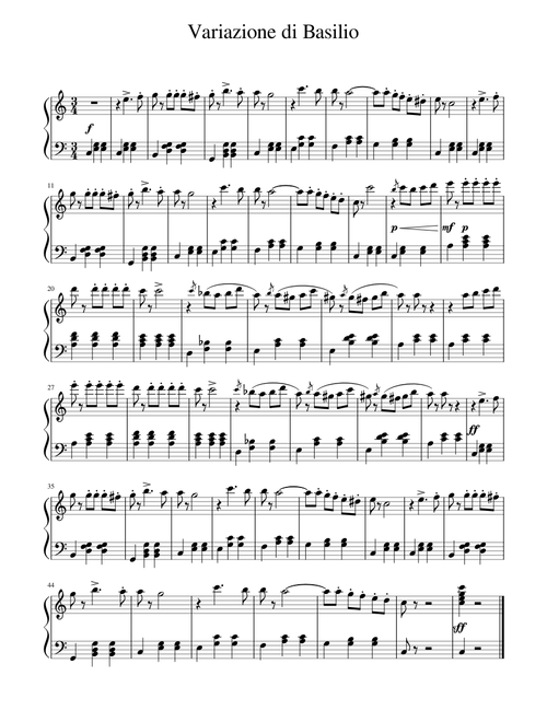 Don Quixote sheet music by chalkclaire | Play, print, and download