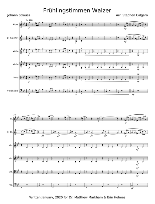Frühlingstimmen Walzer - Johann Strauss Jr.