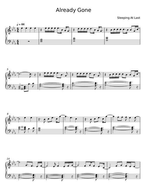 Already gone - Sleeping at Last