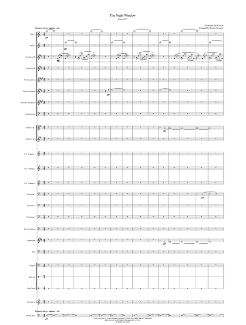 The Night Window (Arr. Kieran Newport) - Thomas Newman (Concert Band)