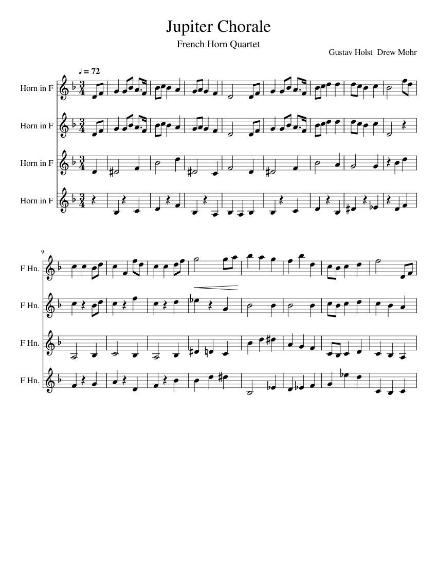 Chorale From The Planets Op.32 