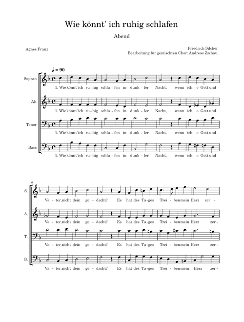 So nimm denn meine Hände – Friedrich Silcher