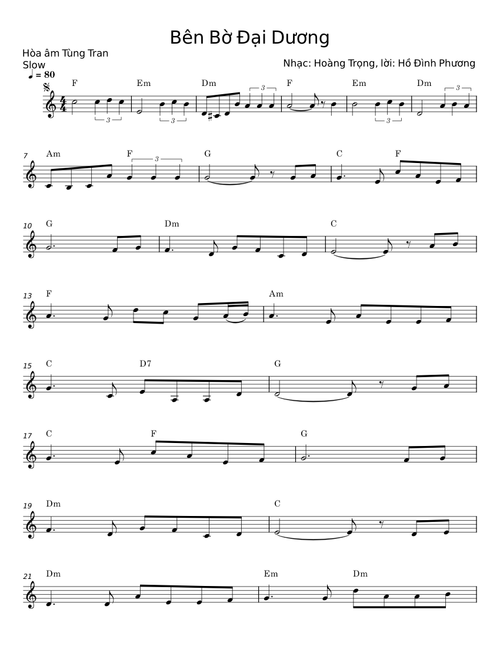 Bên Bờ Đại Dương - Hoàng Trọng