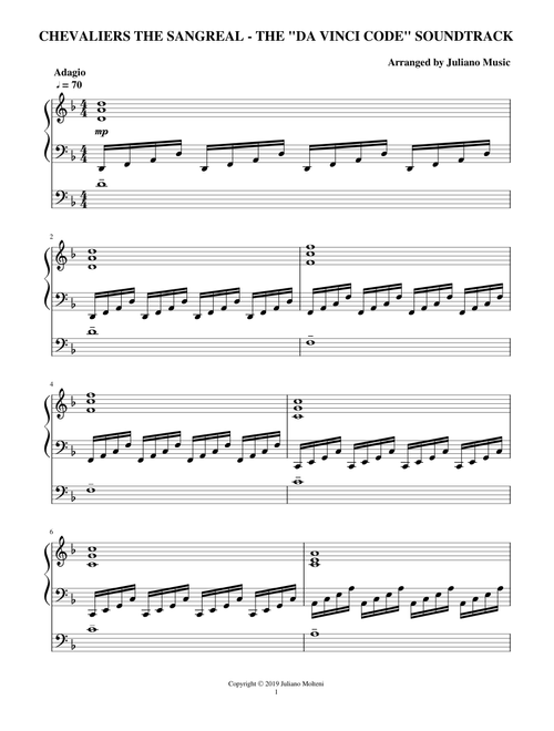 CHEVALIERS DE SANGREAL (EASY ORGAN) - H. ZIMMER