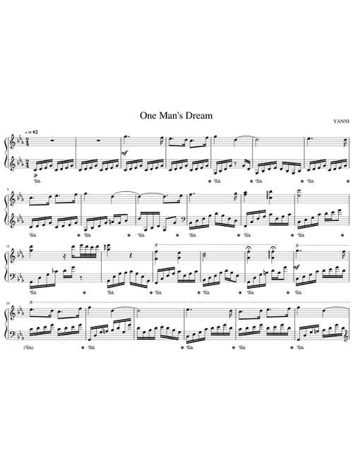 Yanni - One Man's Dream