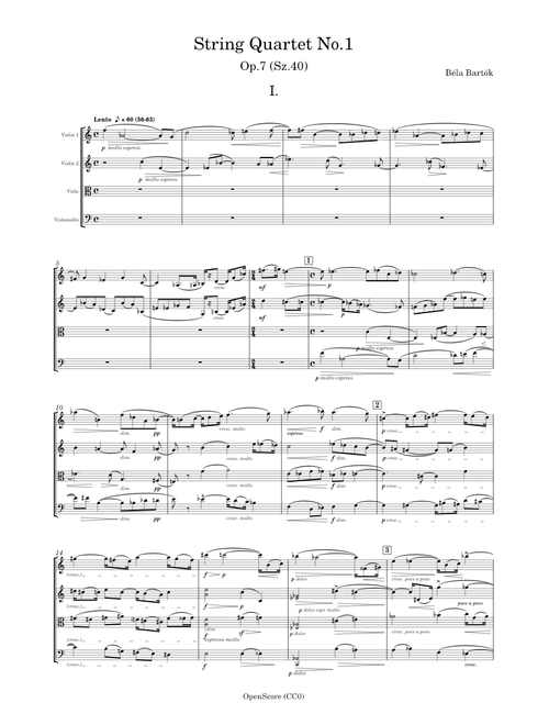 String Quartet No.1, Sz.40 – Béla Bartók