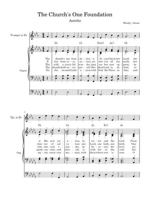 The Church's one foundation – Samuel Sebastian Wesley