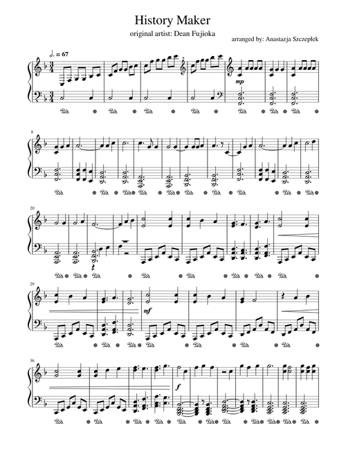 History Maker (piano ver.)