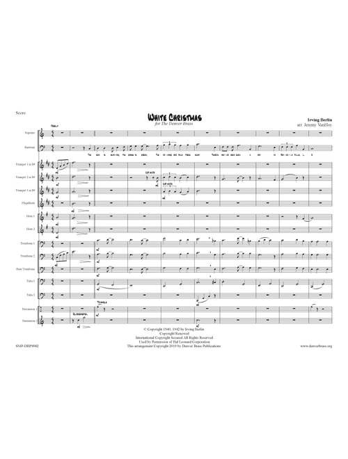 White Christmas (Arr. Jeremy Van Hoy) - Dave Koz & Kelly Sweet (Large Ensemble)