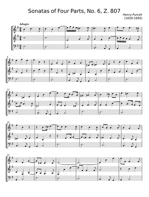 Golden Sonata in F-Dur from '10 Sonatas in Four Parts - No.9 Z.810' - Henry Purcell