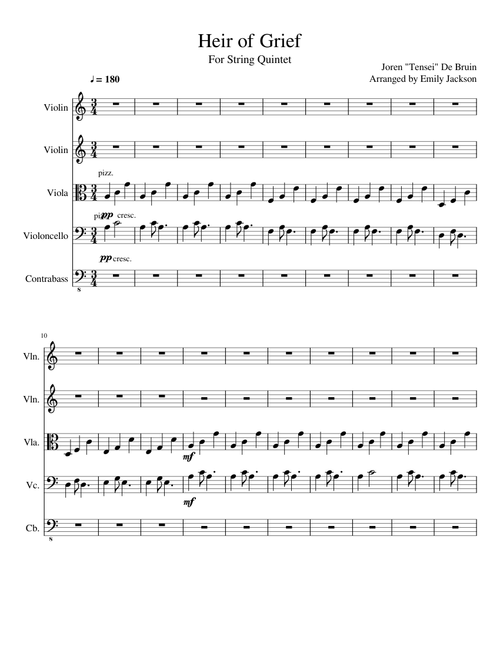 Heir of Grief (for String Quintet)