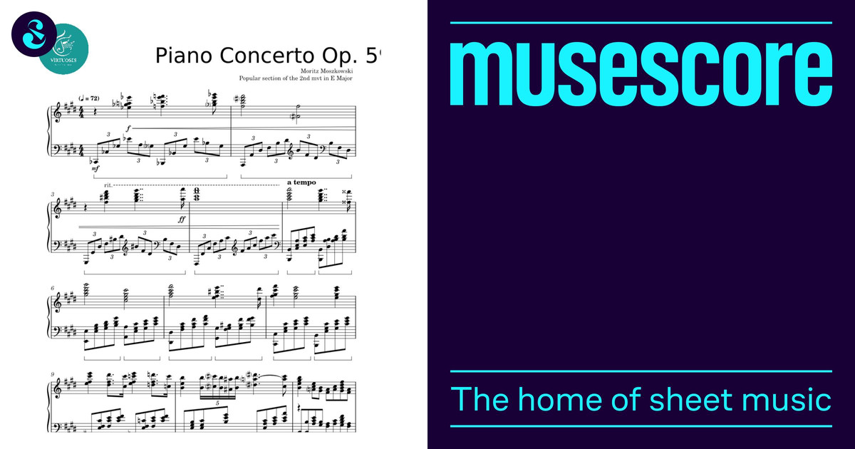 Moszkowski - Piano Concerto - Op 59 - Popular section of the 2nd