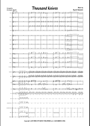 Thousand Knives – Ryuichi Sakamoto Sheet Music for Piano, Trombone