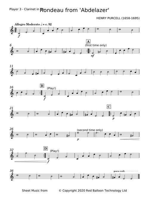 Rondeau from Abdelazer - Henry Purcell