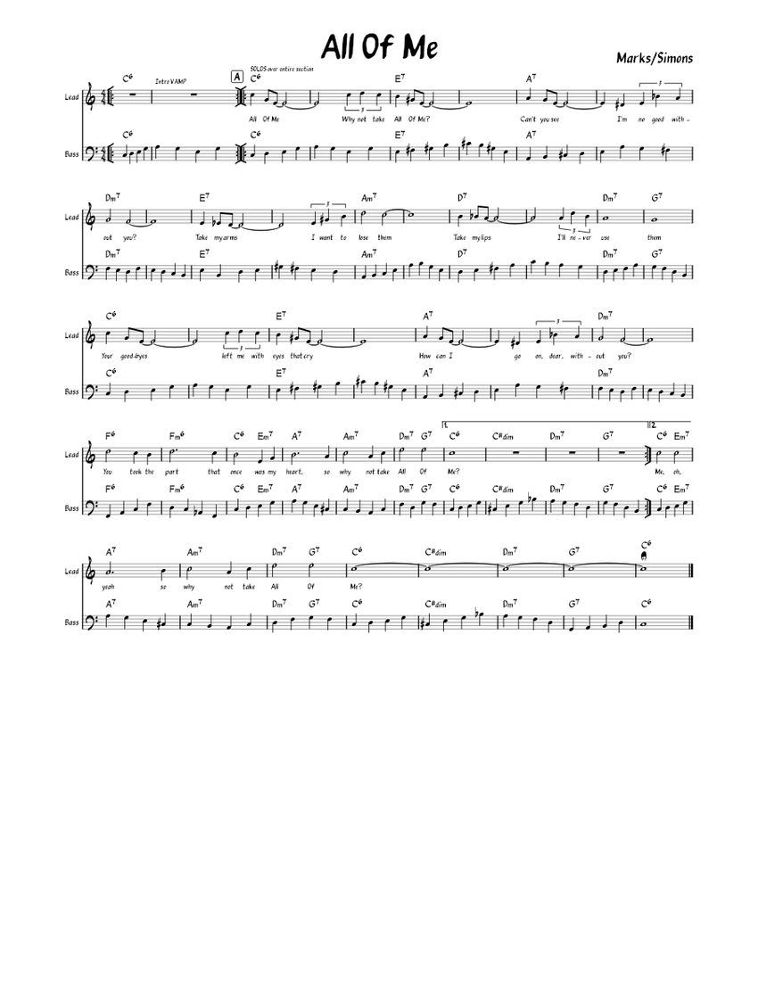All of me piano tutorial