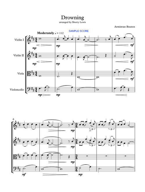 Drowning (Arr. Sherry Lewis) - Armin Buuren (String Quartet)