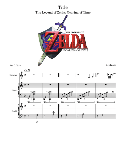 The Legend of Zelda: Ocarina of Time-Title