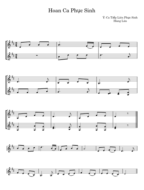 HOAN CA PHỤC SINH - Hùng Lân;Dao Kim