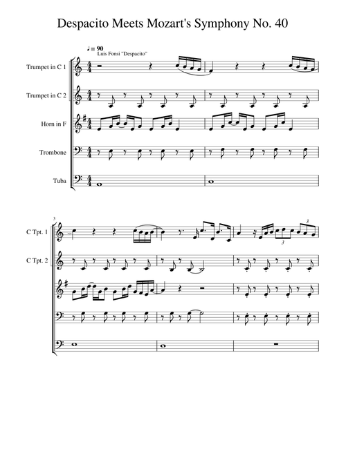 Despacito Meets Mozart Symphony No. 40