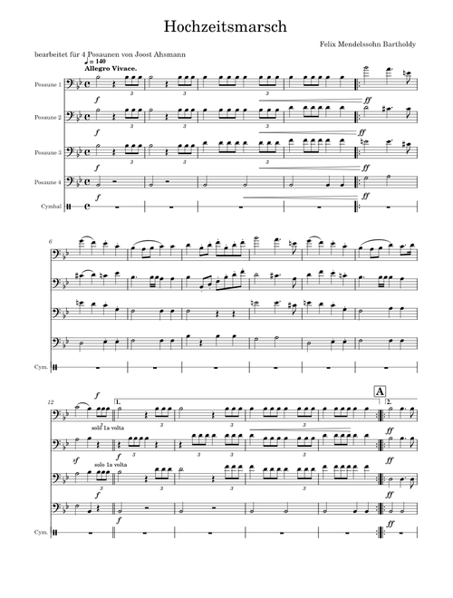 Hochzeitsmarsch – Felix Mendelssohn