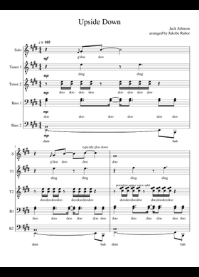 Tulip Upside-down 楽譜 5 Variations on a Theme of Japanese