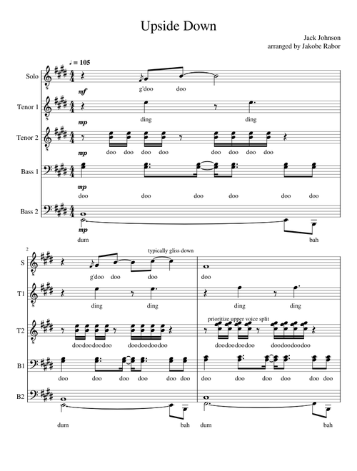 Upside Down Acapella