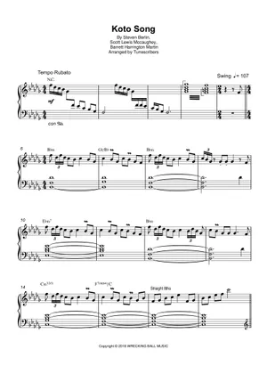 Koto Song Sheet music for Piano (Solo) Easy | Musescore.com Koto Song Sheet music for Piano (Solo) Easy | Musescore.com