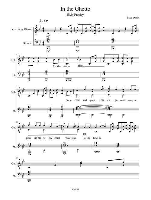 In the ghetto – Elvis Presley