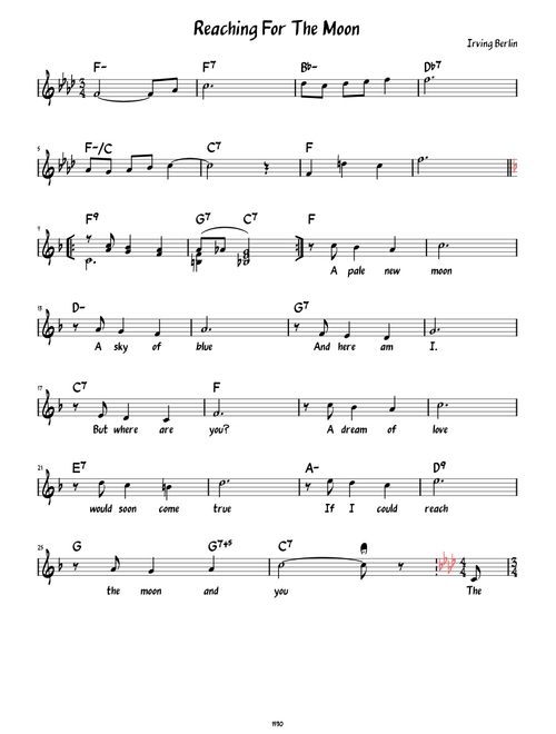 Reaching For The Moon – Al Jolson, Irving Berlin