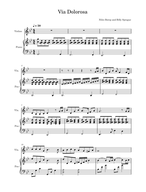 Vía Dolorosa (piano + violino)
