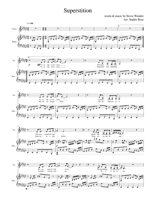Superstition (Piano & Voice)