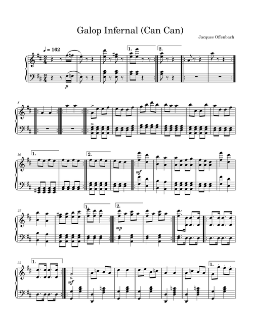 Orpheus in the Underworld, Galop Infernal – Jacques Offenbach
