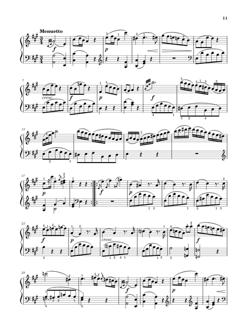 Sonata No. 11, 2nd Movement K. 331