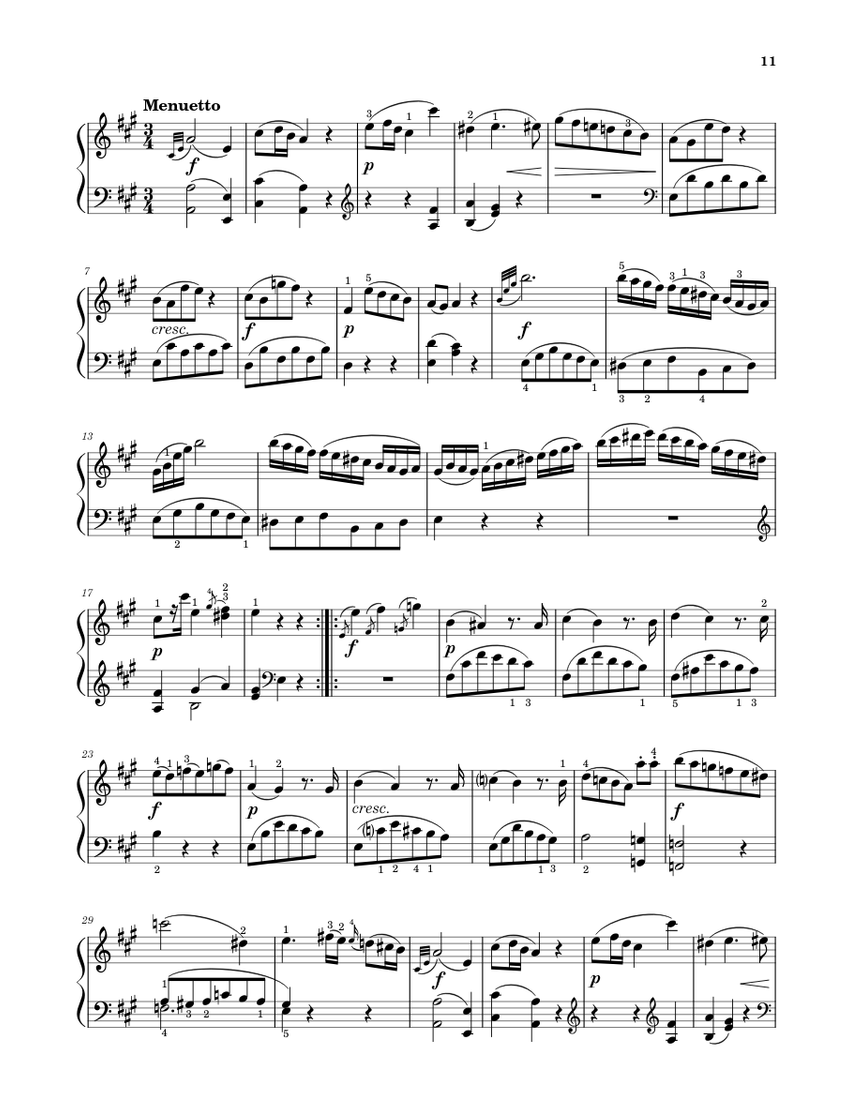 Piano Sonata in A major (K.331) wth the Rondo Alla Turca