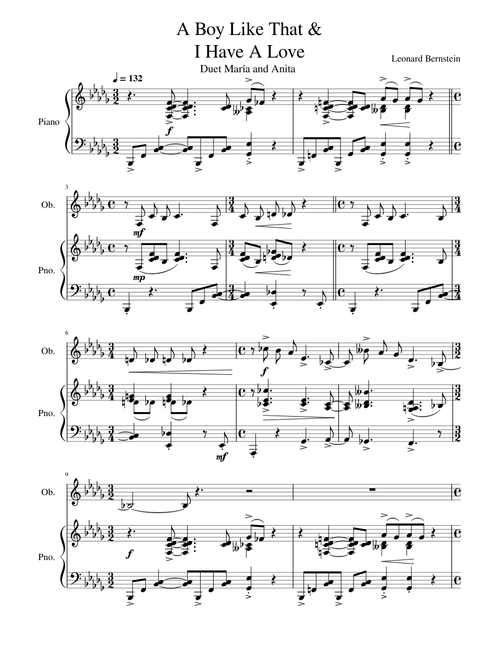 West Side Story - A Boy Like That – Leonard Bernstein A Boy Like That & I Have A Love