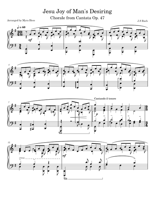 Jesu, Joy of Man's Desiring