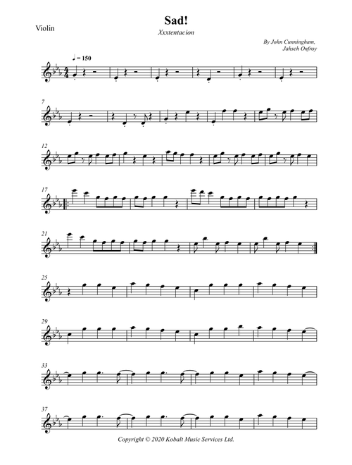 Sad! (Arr. Wesley S. SIlva) - XXXTentacion (Violin Solo)