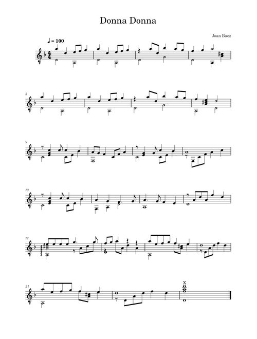 Donna Donna – Joan Baez