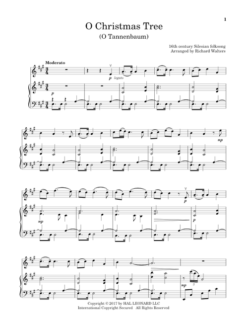 O Christmas Tree - Traditional German Carol (Violin and Piano)