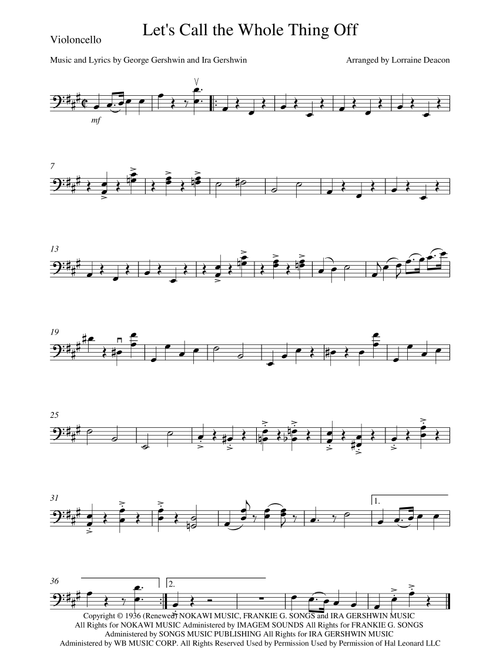 Let's Call The Whole Thing Off (Arr. Lorraine Deacon) - Ira Gershwin, George Gershwin (String Ensemble)
