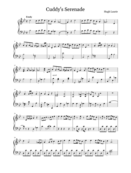 Cuddy's Serenade by Hugh Laurie