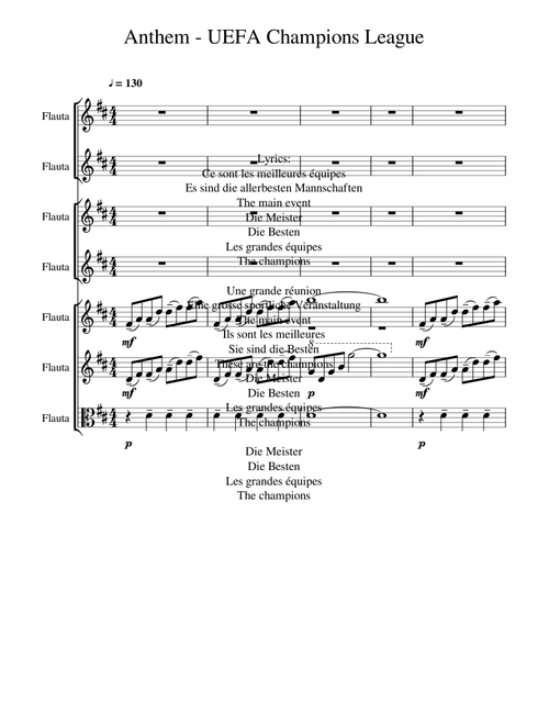Anthem - UEFA Champions League