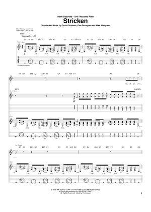 Down with the sickness guitar cover online