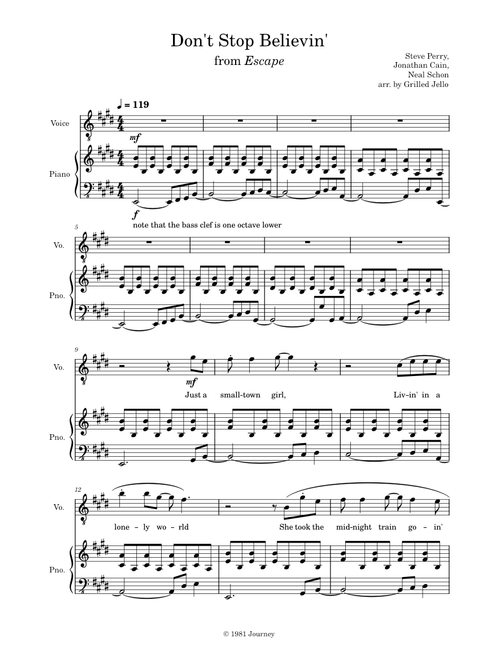 Don't Stop Believin' - Journey