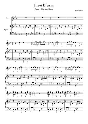 Sweet Dreams (Are Made of This) - Eurythmics Sheet Music for Piano